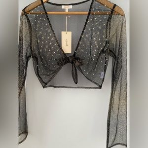 Music fest costume black and gold star set